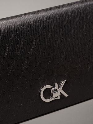 classic mono black logo small crossbody bag for women calvin klein