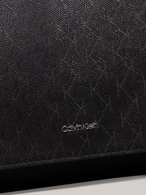 ck black logo handbag for women calvin klein