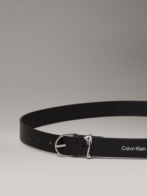 ck black leather belt for women calvin klein