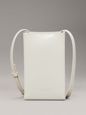 beige small leather crossbody bag for women calvin klein