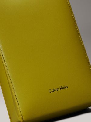 avocado oil small leather crossbody bag for women calvin klein