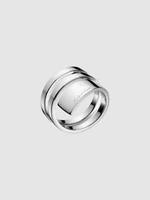 calvin klein silver ring