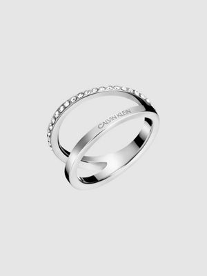 calvin klein silver ring