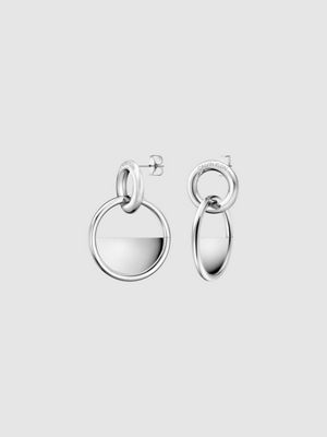 calvin klein silver earrings