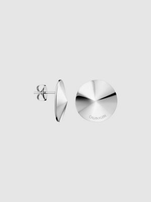 calvin klein silver earrings