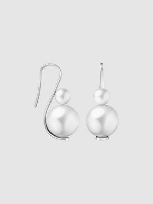 calvin klein silver earrings