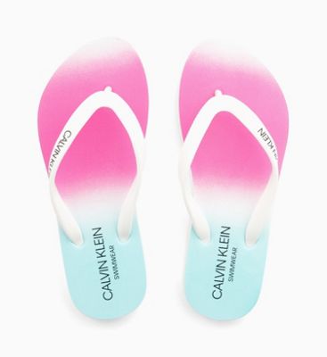 calvin klein swimwear flip flops