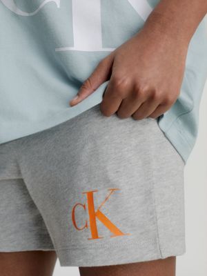grey unisex pyjama weekend pack - ck monogram für kids unisex - calvin klein