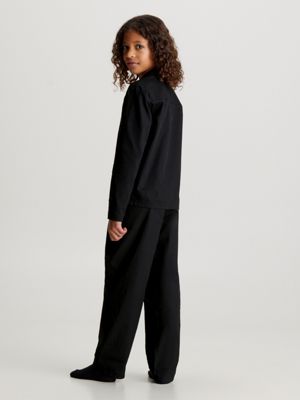 black kids pyjama-set - modern cotton für kids unisex - calvin klein