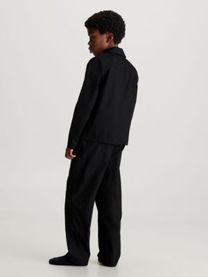 black kids pyjama-set - modern cotton für kids unisex - calvin klein