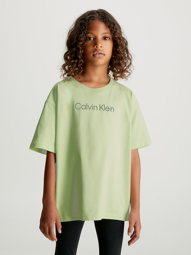 yellow zestaw 2 dziecięcych t-shirtów - modern cotton dla kids unisex - calvin klein