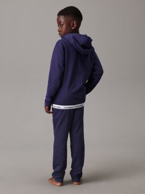 peacoat kids' lounge joggers - modern cotton for kids gender inclusive calvin klein jeans