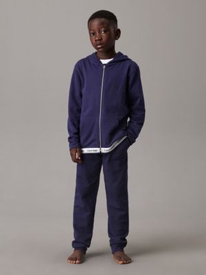 peacoat kids' lounge joggers - modern cotton for kids gender inclusive calvin klein jeans