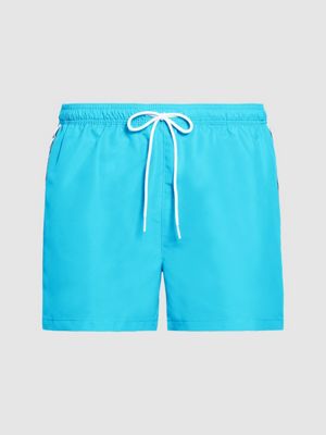 calvin klein taped drawstring swim shorts