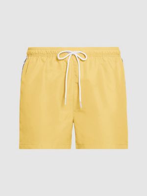 calvin klein yellow swim shorts