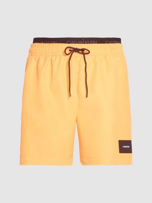 calvin klein double waistband swim shorts