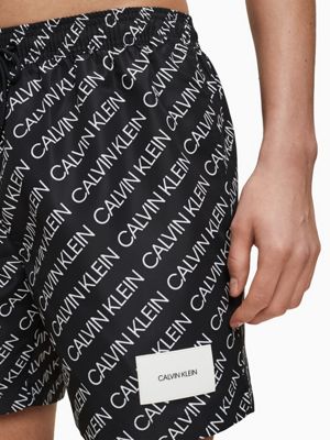 Medium Drawstring Swim Shorts Core Solids Calvin Klein Km0km005010gj