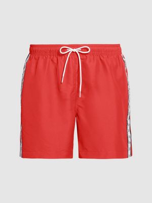 calvin klein swim shorts red