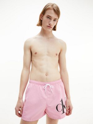 pink calvin klein swim shorts