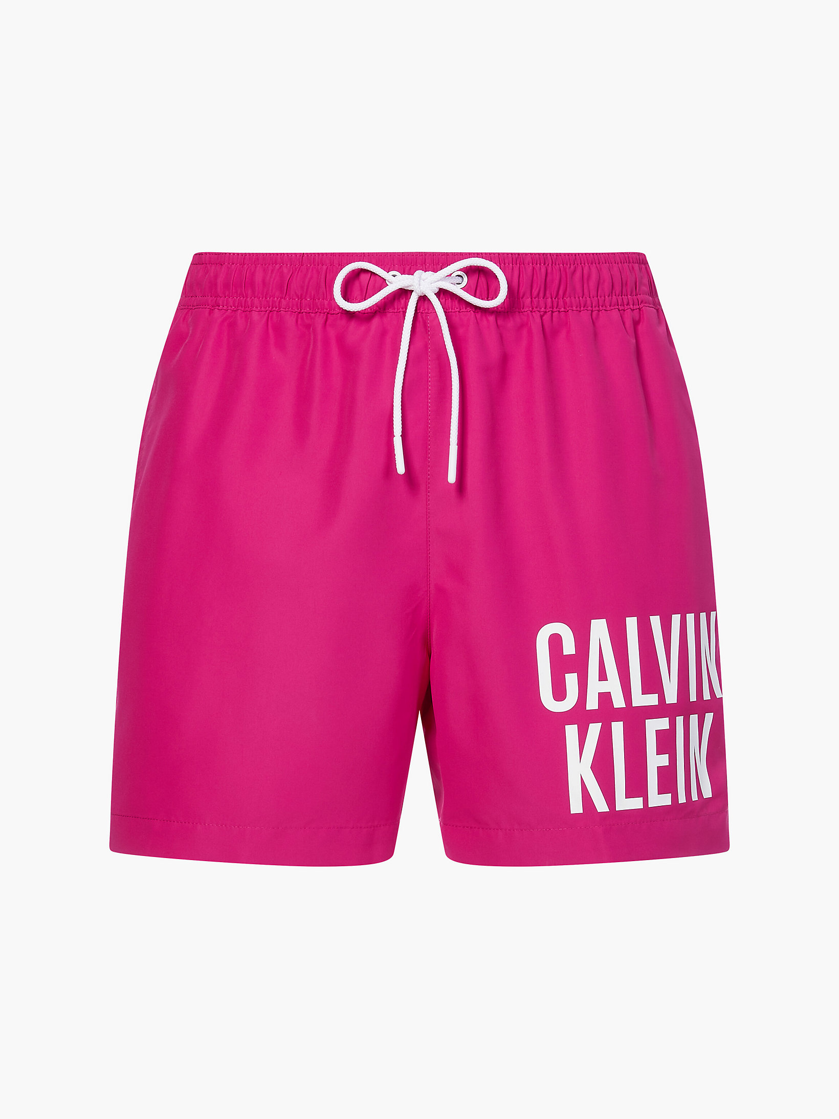 Short De Bain Mi-Long Avec Cordon De Serrage - Intense Power > Royal Pink > undefined hommes > Calvin Klein