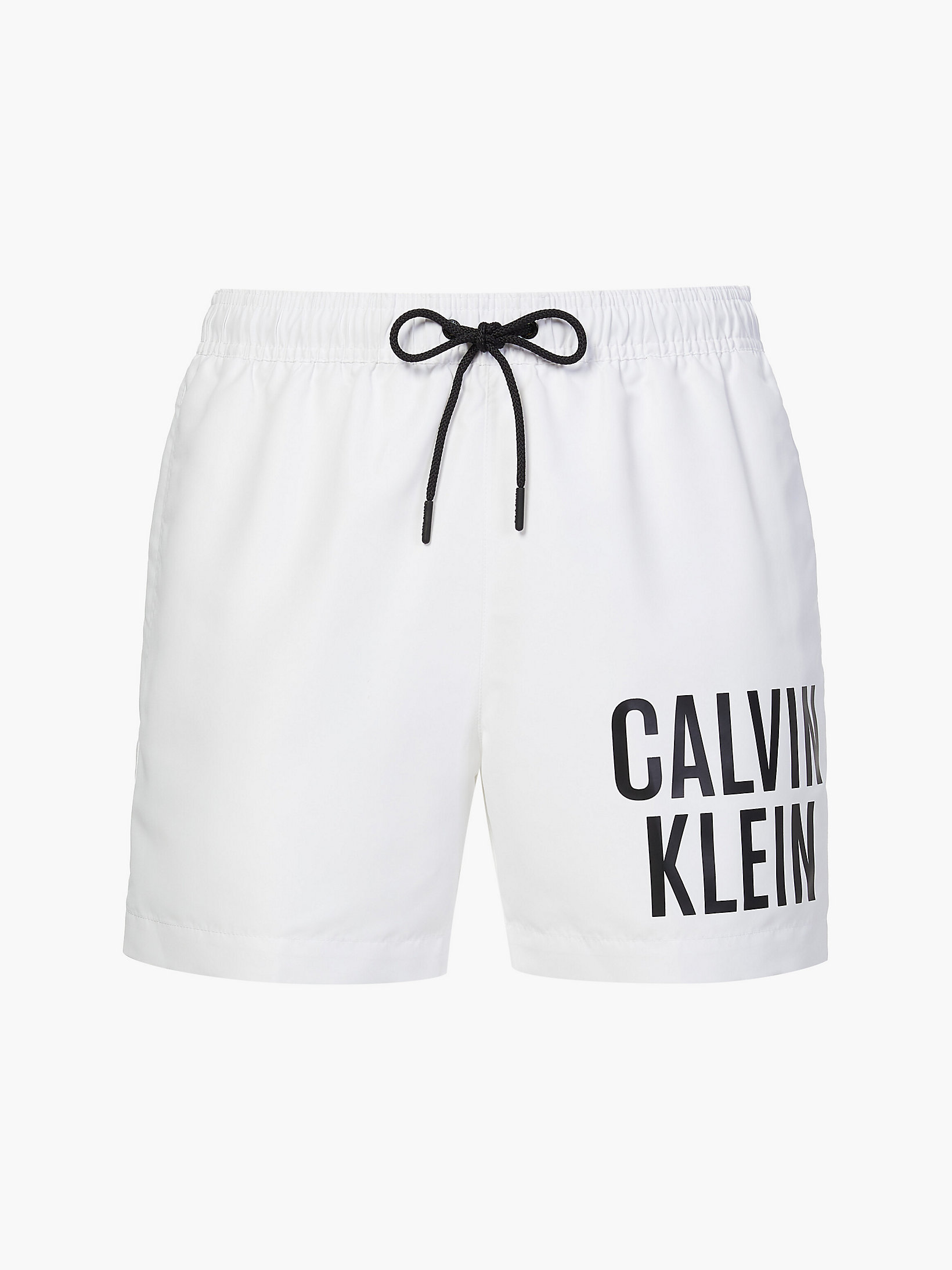 Pvh Classic White Medium Drawstring Swim Shorts - Intense Power undefined men Calvin Klein