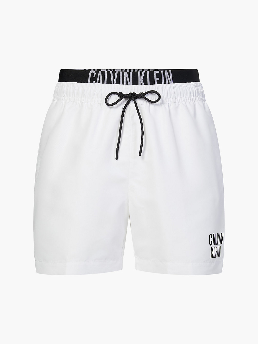 PVH CLASSIC WHITE Short De Bain Avec Double Ceinture - Intense Power undefined hommes Calvin Klein