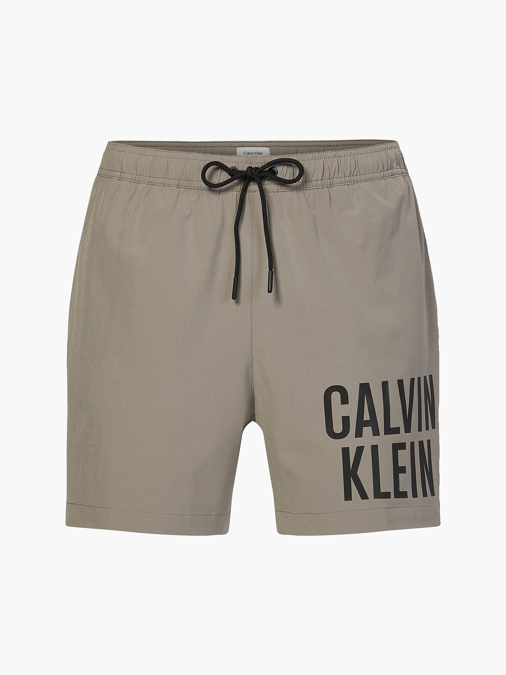Classic Gray Medium Drawstring Swim Shorts undefined men Calvin Klein