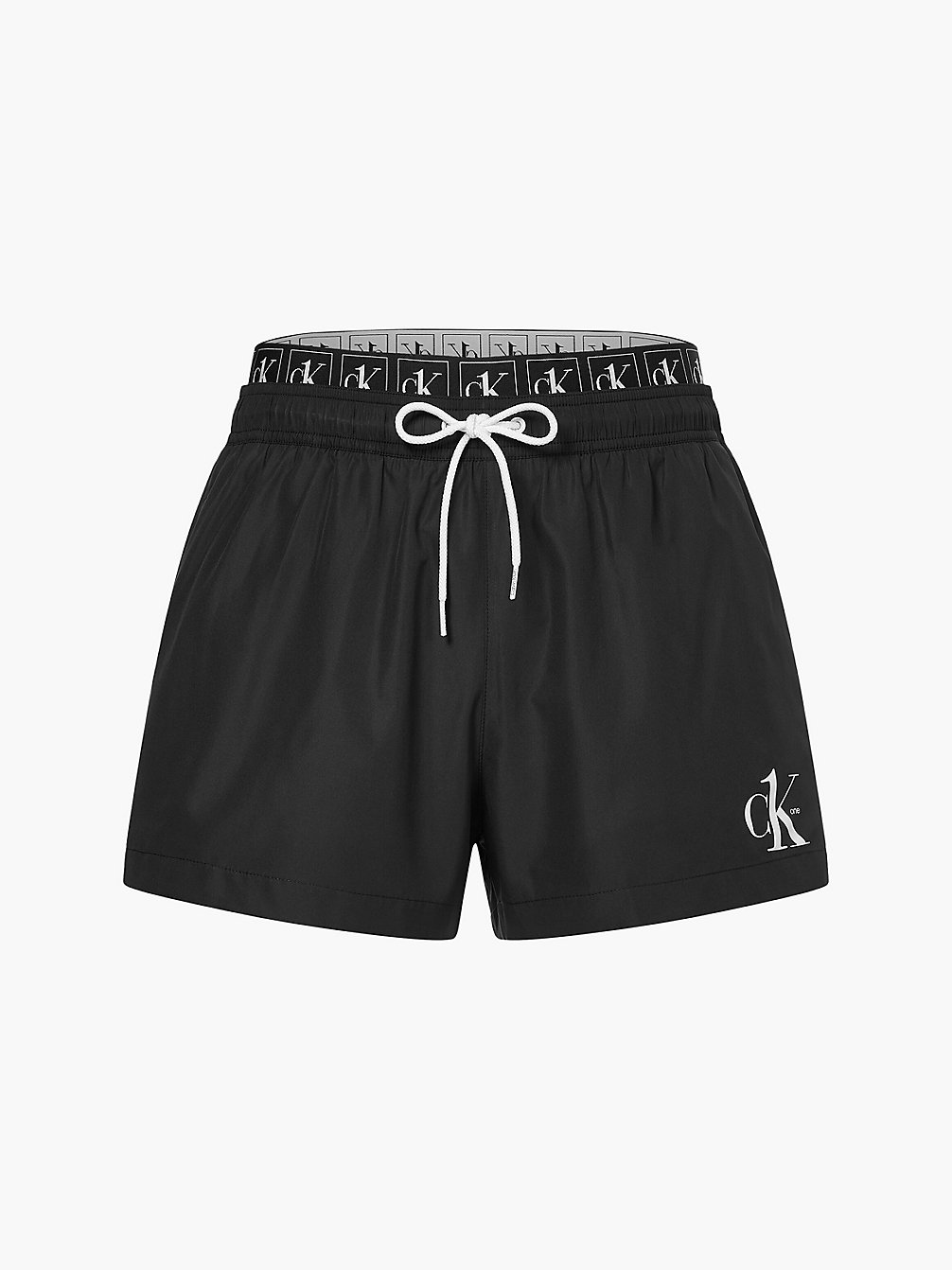 PVH BLACK Short Double Waistband Swim Shorts undefined men Calvin Klein