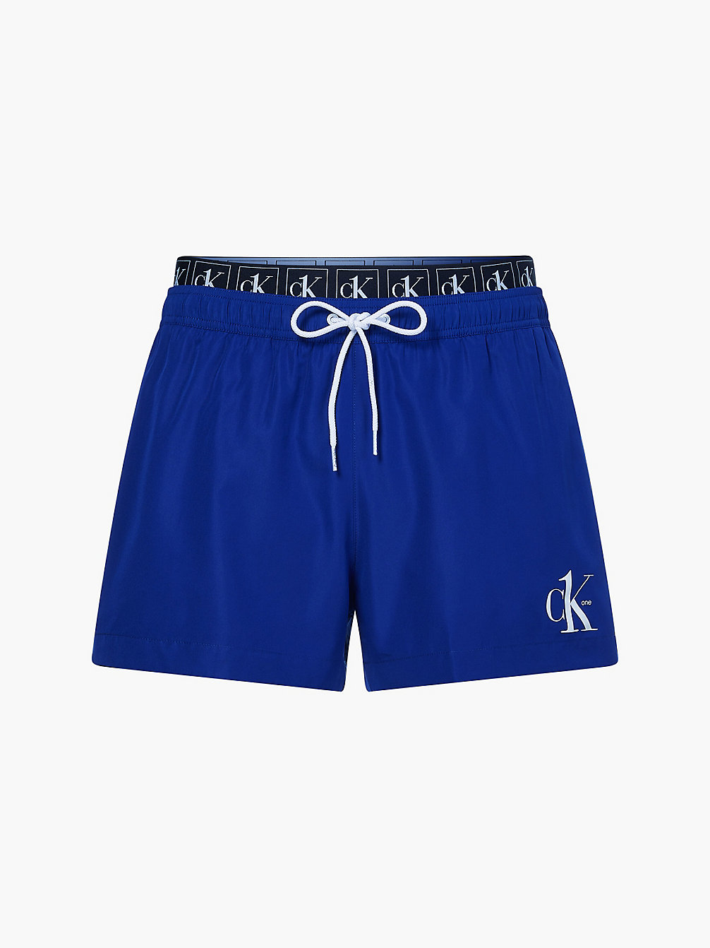 BOLD BLUE Short Double Waistband Swim Shorts undefined men Calvin Klein