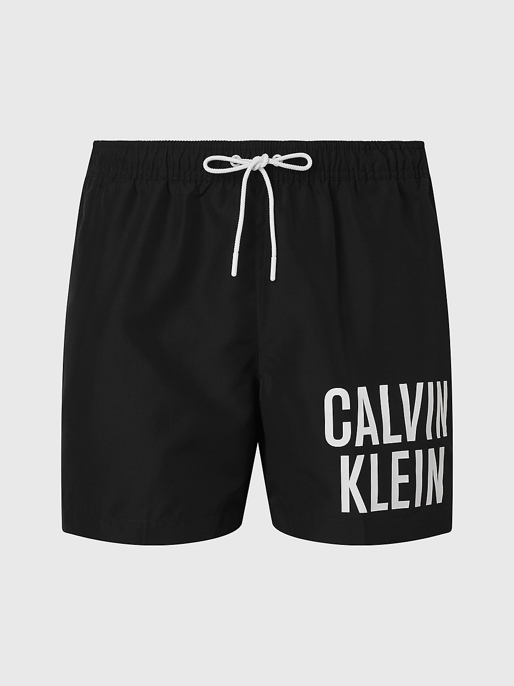 Pantaloncini Da Bagno Con Cordoncino Medio - Intense Power > PVH BLACK > undefined uomo > Calvin Klein