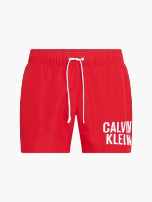 Plus Size Drawstring Swim Shorts Intense Power Calvin Klein