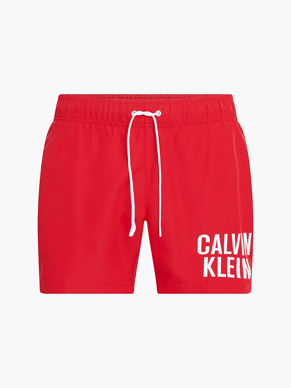 DEEP CRIMSON Plus Size Drawstring Swim Shorts - Intense Power undefined men Calvin Klein