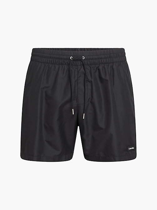 Calvin Klein Synthetic Medium Drawstring Swim Shorts for Men Mens Clothing Beachwear Grey Logo Tape in Grey 