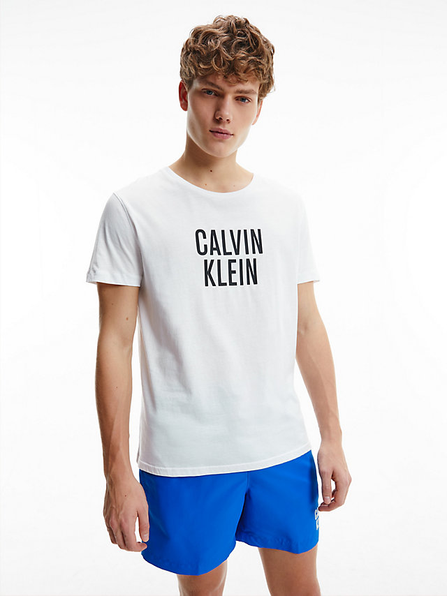 Pvh Classic White Organic Cotton Beach T-Shirt - Intense Power undefined men Calvin Klein