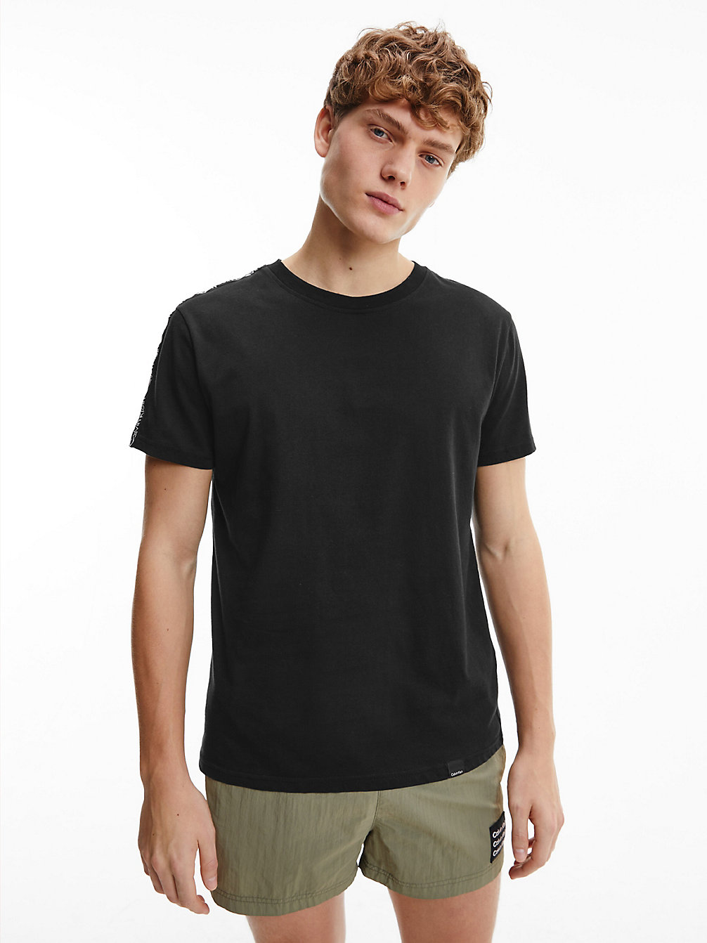 PVH BLACK > Пляжная футболка из органического хлопка - Logo Tape > undefined женщины - Calvin Klein
