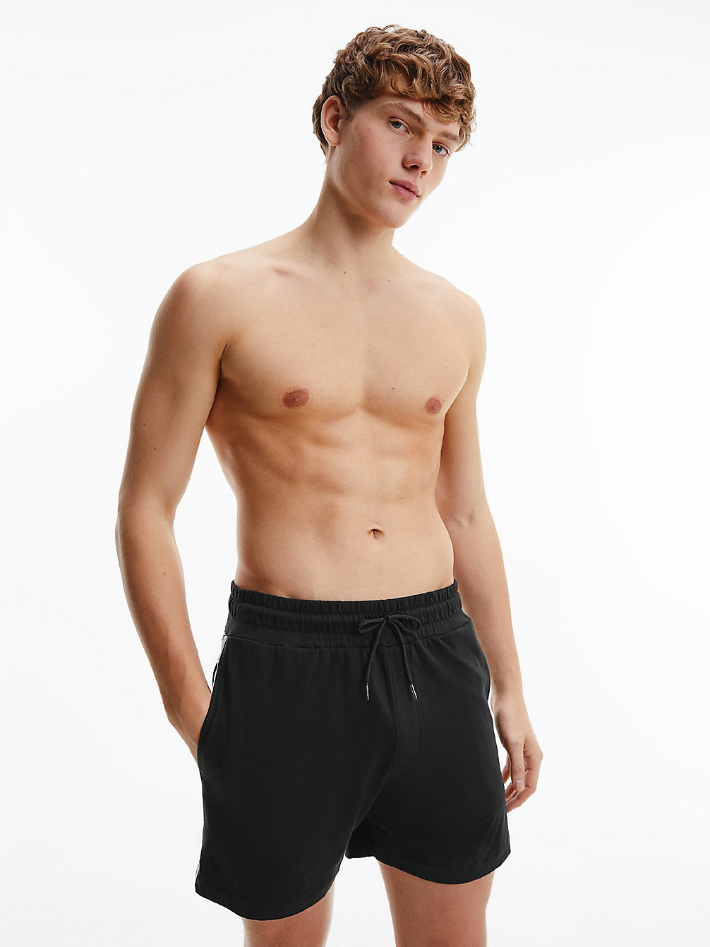 PVH BLACK > Трикотажные плавательные шорты средней длины - Logo Tape > undefined женщины - Calvin Klein