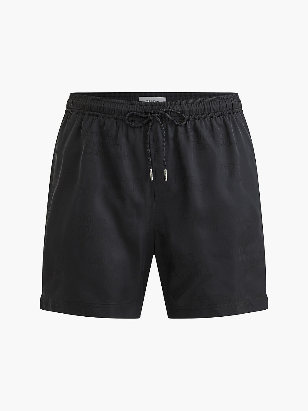 TONAL LOGO BLACK AOP M Medium Drawstring Swim Shorts - Tonal Logo undefined men Calvin Klein