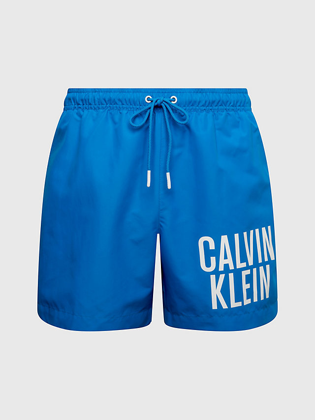 Dynamic Blue Medium Drawstring Swim Shorts - Intense Power undefined men Calvin Klein
