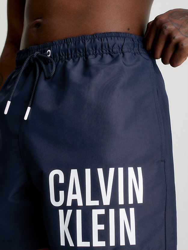 NAVY IRIS Medium Drawstring Swim Shorts - Intense Power for men CALVIN KLEIN