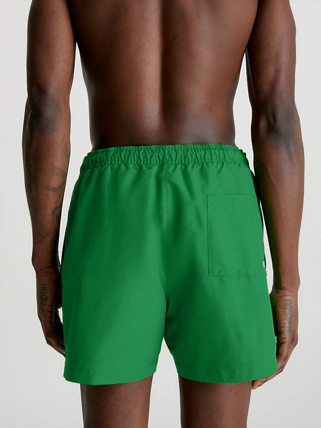 green medium drawstring swim shorts - intense power for men calvin klein