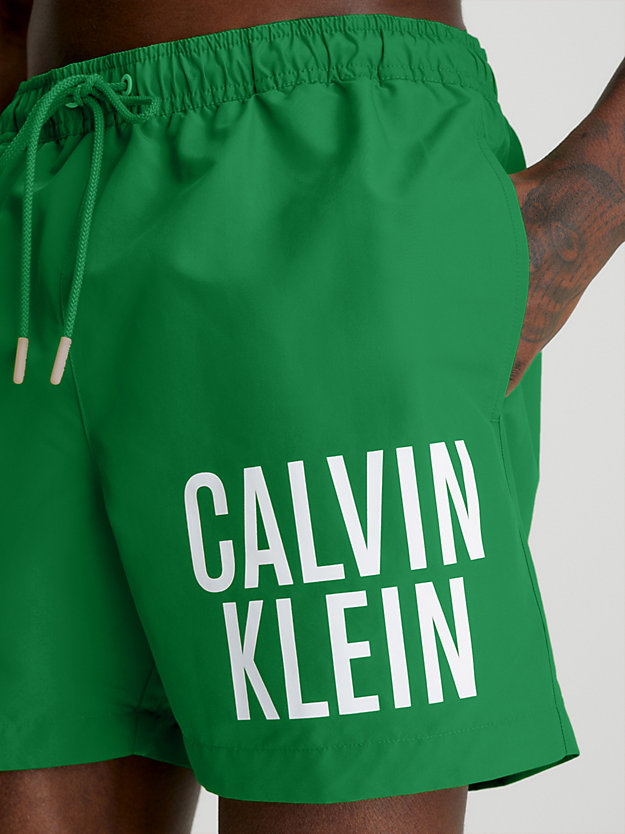 GREEN APPLE Medium Drawstring Swim Shorts - Intense Power for men CALVIN KLEIN