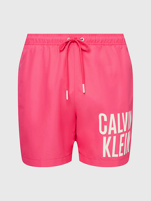 PINK FLASH Medium Drawstring Swim Shorts - Intense Power for men CALVIN KLEIN