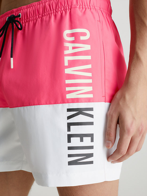 PINK FLASH Medium Drawstring Swim Shorts - Intense Power for men CALVIN KLEIN