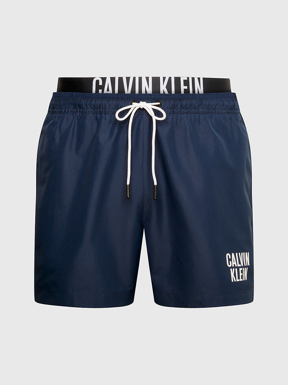 NAVY IRIS Double Waistband Swim Shorts - Intense Power undefined men Calvin Klein