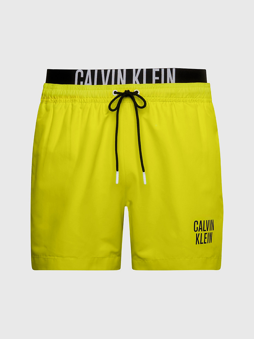 LEMONADE YELLOW Double Waistband Swim Shorts - Intense Power undefined men Calvin Klein