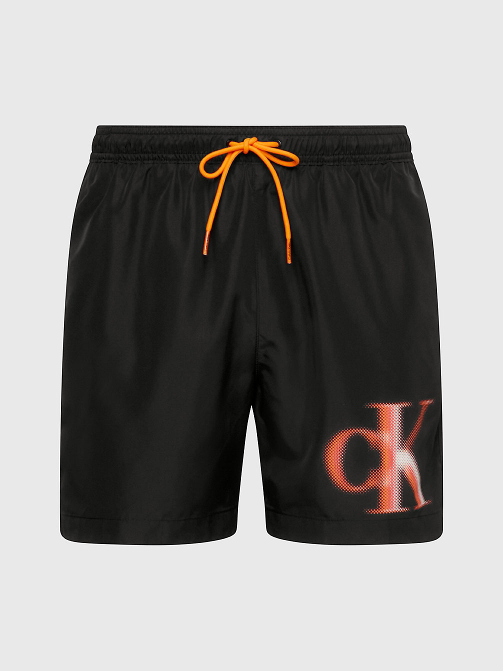 PVH BLACK Medium Drawstring Swim Shorts - CK Monogram undefined men Calvin Klein