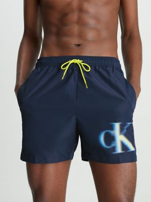 Medium Drawstring Swim Shorts - CK Monogram Calvin Klein® | KM0KM00800DCA