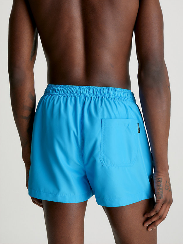 BLUE CRUSH Short Drawstring Swim Shorts - CK Monogram for men CALVIN KLEIN