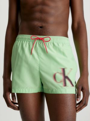 Short Drawstring Swim Shorts - CK Monogram Calvin Klein