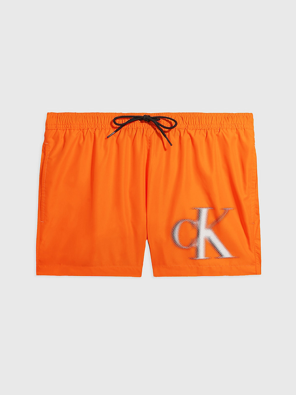 SUN KISSED ORANGE Short Drawstring Swim Shorts - CK Monogram undefined men Calvin Klein